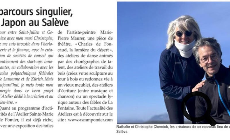 Un parcours singulier, du Japon au Salève Passée par un BTS de tourisme, science-po ou des études de japonais, Nathalie Chemtob a un parcours professionnel singulier.