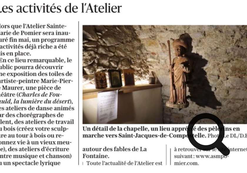 Publié par Dominique Ersnt. Culture et sérénité à l’Atelier Sainte-Marie de Pomier En rénovant l’ancienne ferme-écurie de la chartreuse de Pomier, Nathalie et Christophe Chemtop ont conçu un espace artistique unique dans le Genevois, dédié à la création et au bien-être.