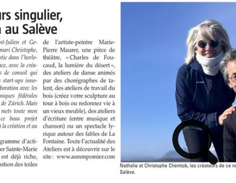 Un parcours singulier, du Japon au Salève Passée par un BTS de tourisme, science-po ou des études de japonais, Nathalie Chemtob a un parcours professionnel singulier.