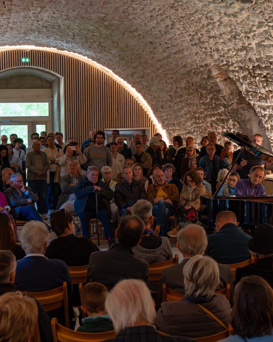 Concert de François-René Duchable à l'atelier Sainte-Marie de Pomier. 24.05.25. Presilly Haute Savoie