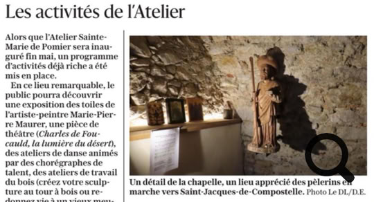 Publié par Dominique Ersnt. Culture et sérénité à l’Atelier Sainte-Marie de Pomier En rénovant l’ancienne ferme-écurie de la chartreuse de Pomier, Nathalie et Christophe Chemtop ont conçu un espace artistique unique dans le Genevois, dédié à la création et au bien-être.