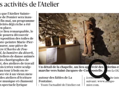 Publié par Dominique Ersnt. Culture et sérénité à l’Atelier Sainte-Marie de Pomier En rénovant l’ancienne ferme-écurie de la chartreuse de Pomier, Nathalie et Christophe Chemtop ont conçu un espace artistique unique dans le Genevois, dédié à la création et au bien-être.