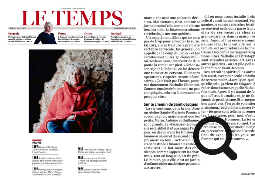 Simon Meier. A frôler les drames, l’entrepreneuse franco-suisse a développé un lien sacré à la vie et à la religion. Au nom du partage, elle inaugure un lieu socio-culturel dans son havre d’enfance