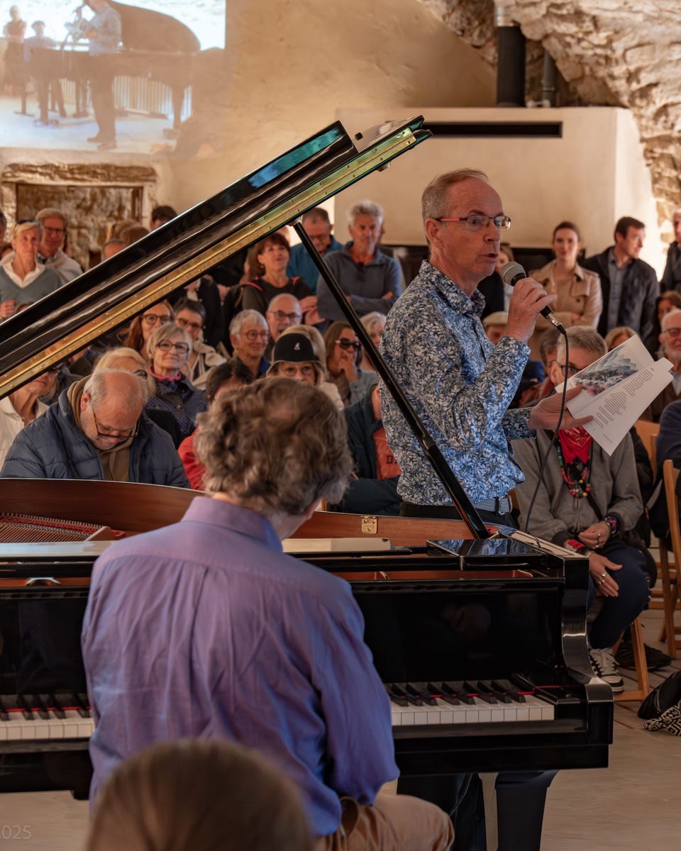 Concert de François-René Duchable à l'atelier Sainte-Marie de Pomier. 24.05.25. Presilly Haute Savoie