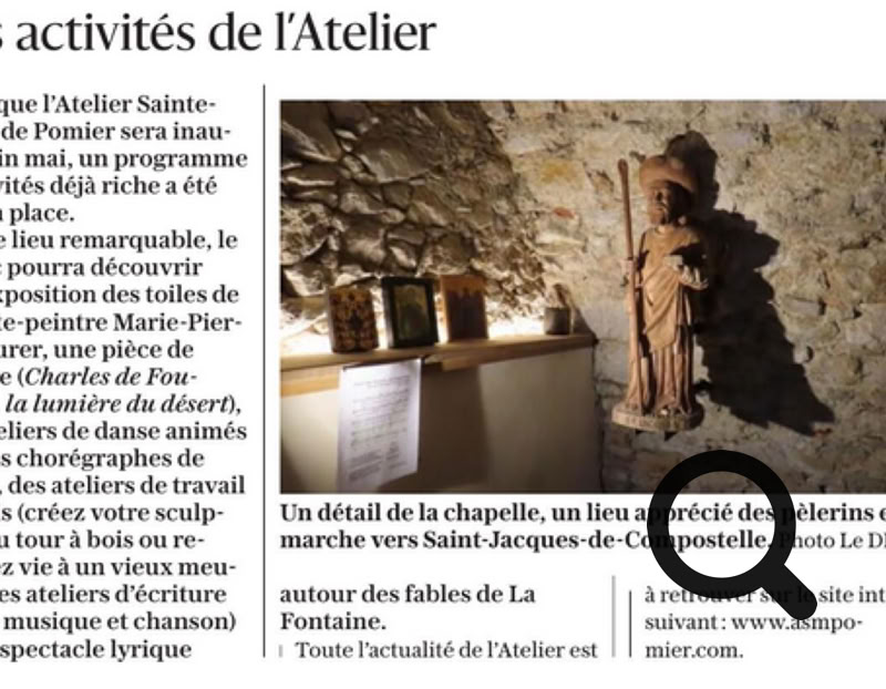 Publié par Dominique Ersnt. Culture et sérénité à l’Atelier Sainte-Marie de Pomier En rénovant l’ancienne ferme-écurie de la chartreuse de Pomier, Nathalie et Christophe Chemtop ont conçu un espace artistique unique dans le Genevois, dédié à la création et au bien-être.