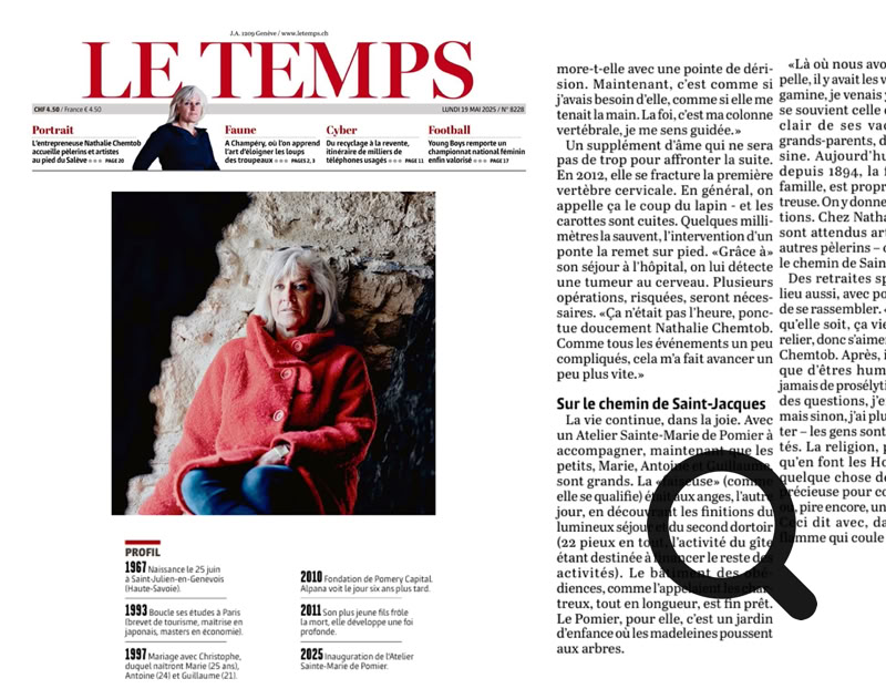 Simon Meier. A frôler les drames, l’entrepreneuse franco-suisse a développé un lien sacré à la vie et à la religion. Au nom du partage, elle inaugure un lieu socio-culturel dans son havre d’enfance
